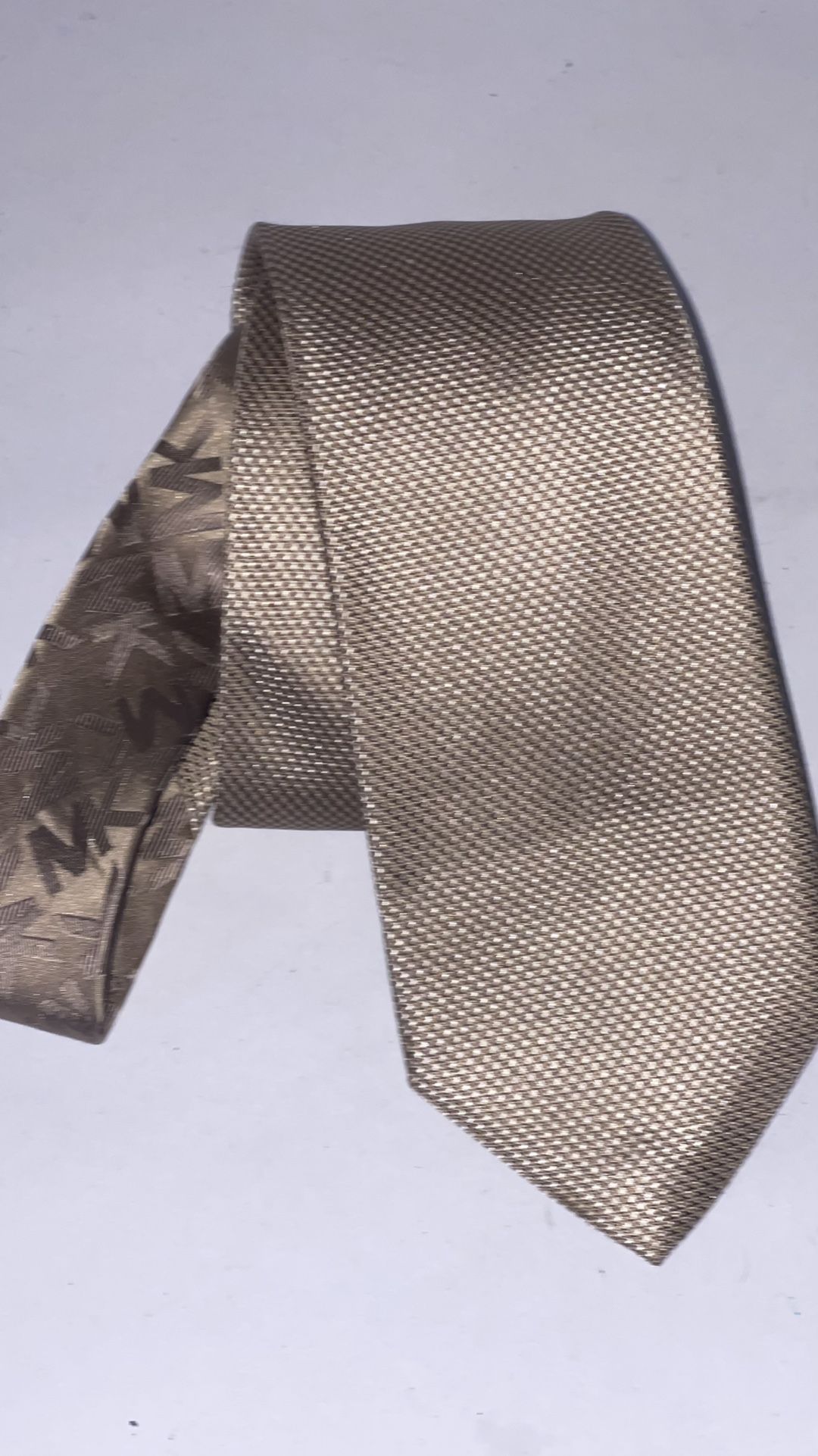 Michael Kors Gold Silk Tie 