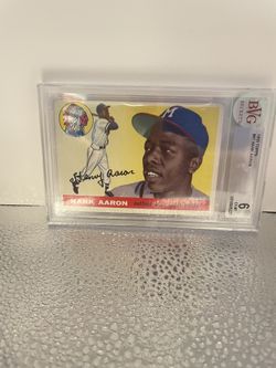 1955 Topps Hank Aaron, Baseball Cards, Hall Of Fame
