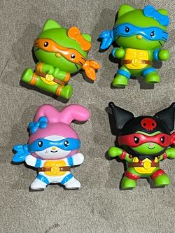 Hello Kitty TMNT McDonald’s figure lot of 4 my melody