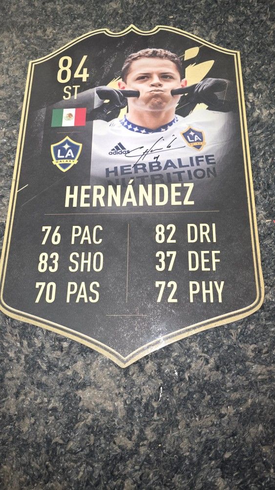 Custom Chicharito Fifa Card With Auto