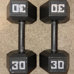 Marcy 30 lb. Cast Iron Hex Dumbbells
