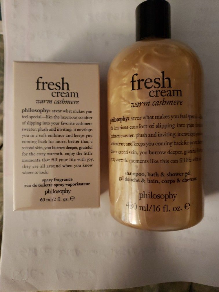 Cashmere Fresh Cream Eau De Toilette Philosophy Fresh Cream Eau De