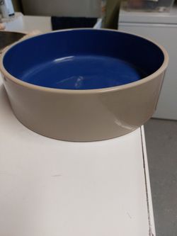 9.5" Stoneware Dog Bowl