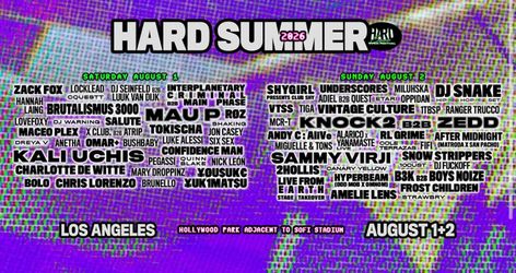 Hard Summer VIP 2026 (in person pickup)