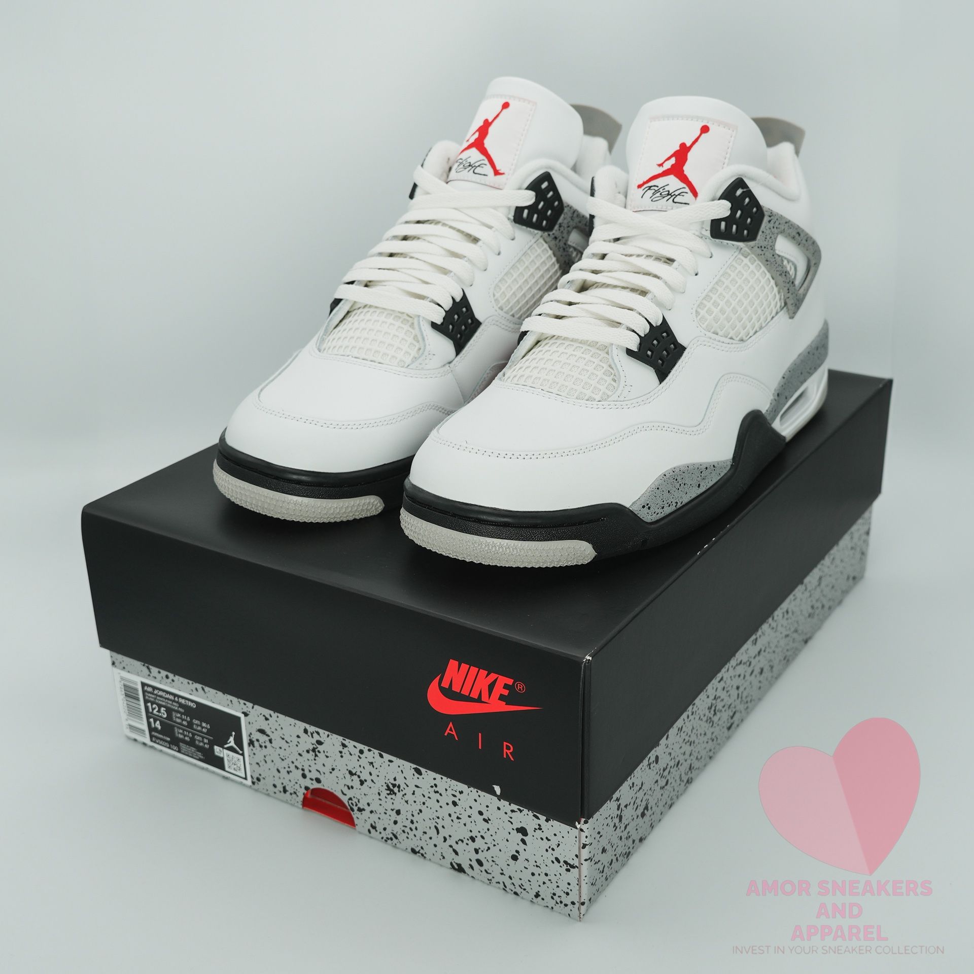 Jordan 4 Retro White Cement (2025) Size 12.5