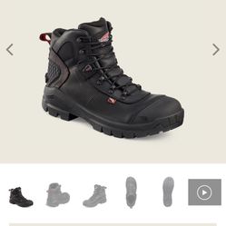 SIZE 8.5 RED WING THE CRV WATERPROOF LEATHER SAFETY TOE BOOTS BRAND NEW
