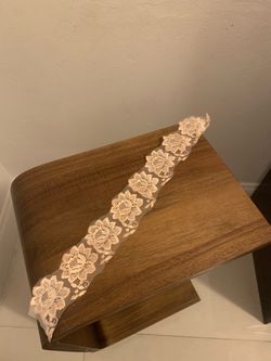 Pink flower leather