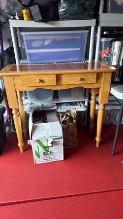 Console table , the shed as a kitchen island