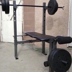 Bench Press With Bar And 100lbs Weighs 