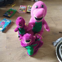 Barney Vhs Movies With Plush Toys 