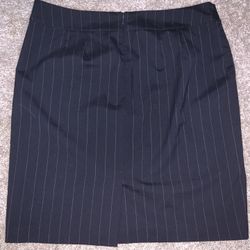 Black Banana Republic Pinstripe Skirt Sz 14