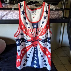 Chicago Bulls USA Jersey Mesh Tank Top Large