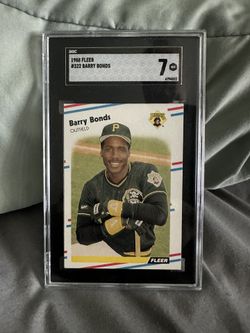 Barry Bonds Graded SGC Fleer Baseball Card