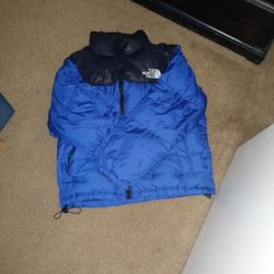 The North Face- Blue Puffer Jacket