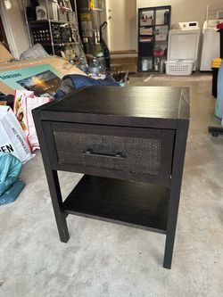 Black End Table/Nightstand