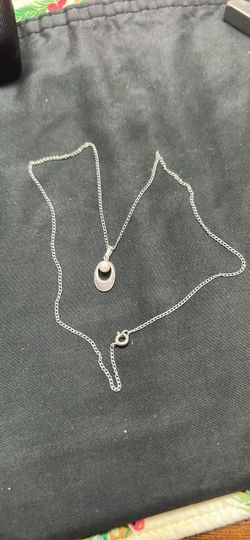 Sterling silver necklace 16"......n255