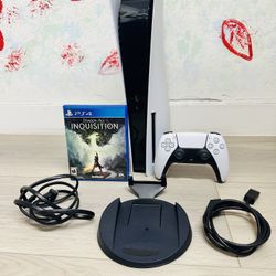 Sony PlayStation 5 - 825GB , Bonus 1 Game Dragon Ace Inquisition  ( Used Very New  )