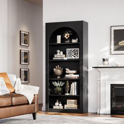 LIKEMET ROTATABLE ARCHED BOOKCASE（71”）
