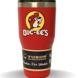 Buc-ee's Red Stainless Steel Tumbler With Bucky the Beaver, Double Wall Vacuum Insulated, 20 Ounces