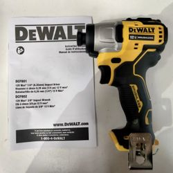 Dewalt Xtreme 12V 1/4-in variable speed brushless impact driver