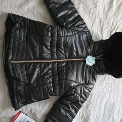 Arctic Quest Little Girl Midweight Cozy Lined Puffer Jacket Insulated Size 4 New