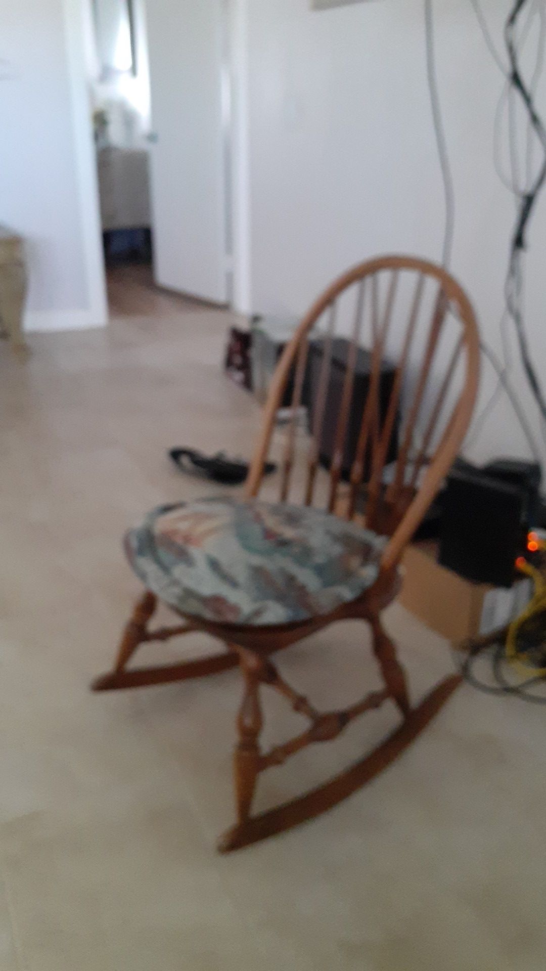 Antique sails themed rocking chair