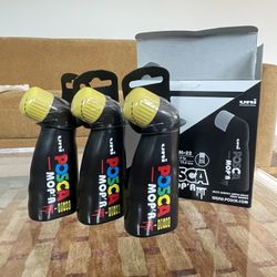 Posca Mop’r 3 Pack Yellow Paint Pen