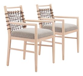 Wezly Gray Dining Chair (Set of 2)