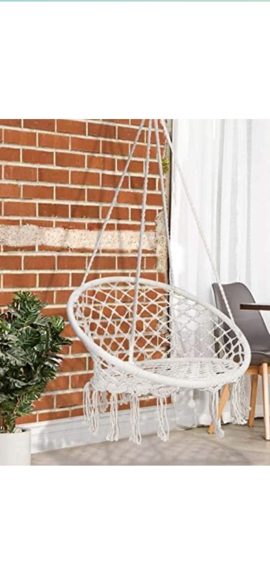 Macramé Swinging Hammock Chair