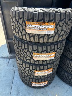 33x12.50r20 arroyo tires nuevas con 50,000 millas de garantía las 4