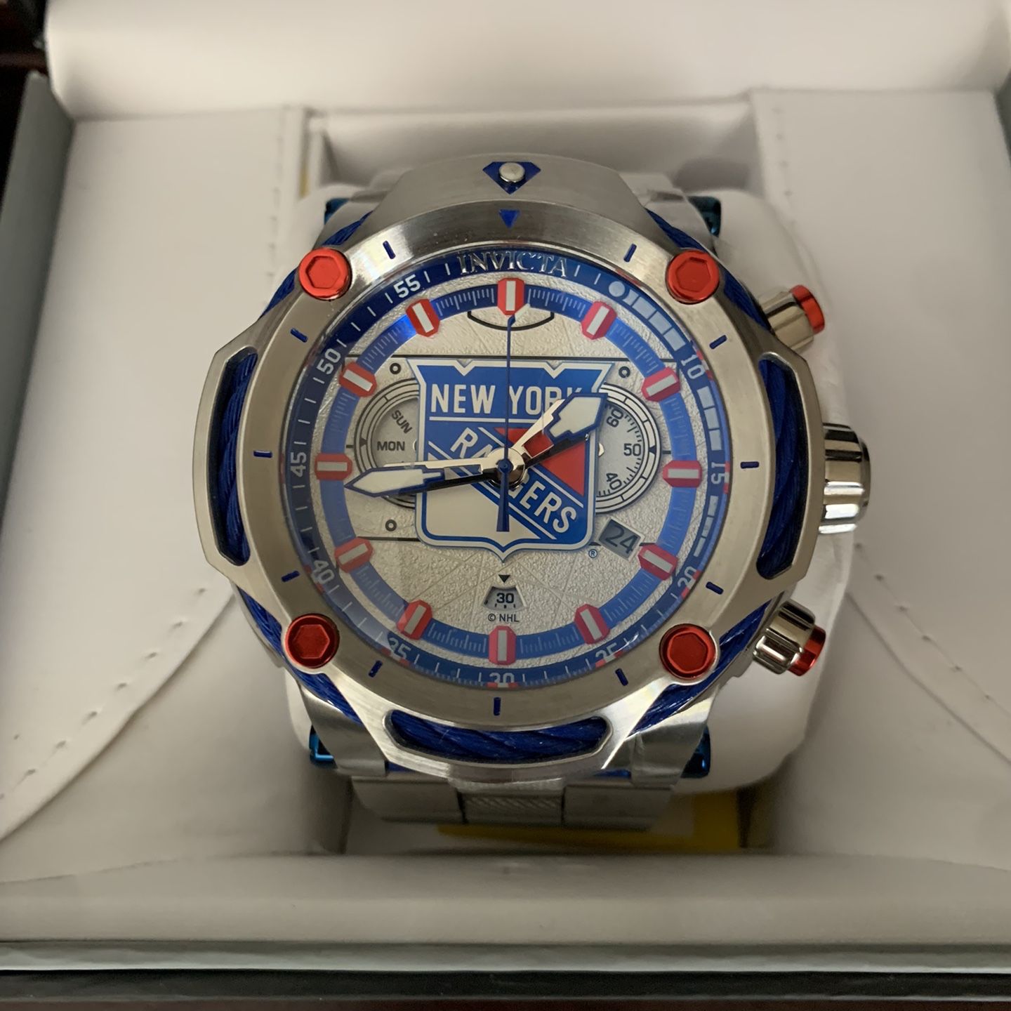 Jason Taylor 60mm Invicta Watches INVICTA NHL NY RANGERS SWISS