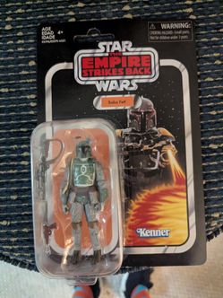 Star Wars and fire strike back original boba Fett action figure brand new
