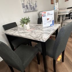 Marble Top Dining Table 