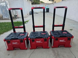 Milwaukee Packout 22" Rolling Modular Tool Box with Low Profile Handle with Tray **Please Read Description and Look at Photos**