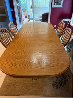 Oak dining table