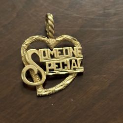 14k Someone Special Heart Pendant 