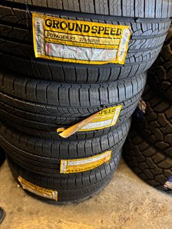 275/55r20 Ground speed tires nuevas con 50,000 millas de garantía las 4