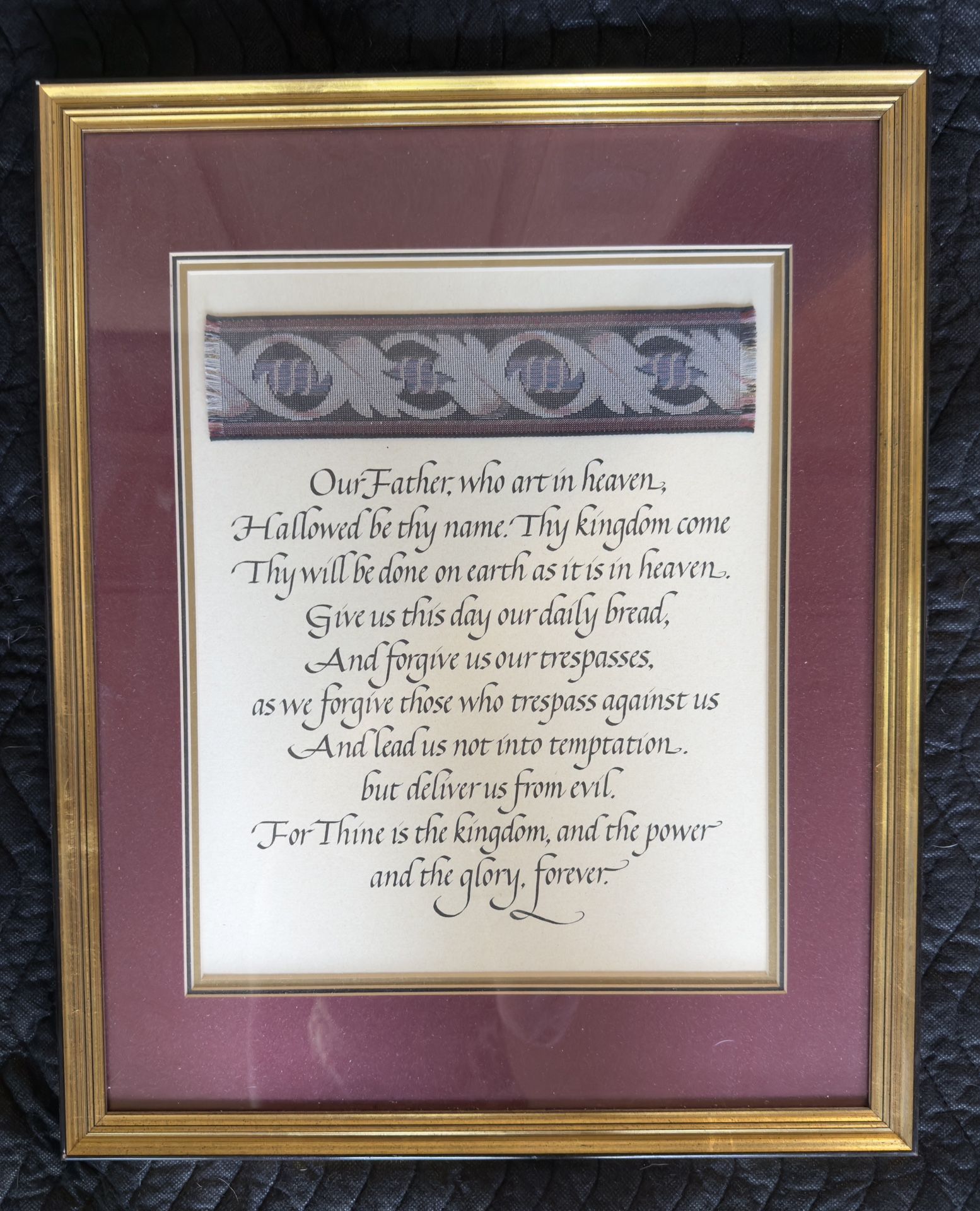 Lords Prayer - framed art