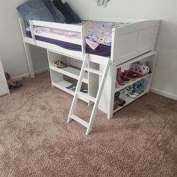 Twin Bed With Small Chest (Mattress Included)