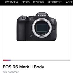 CANON EOS R6 MARK II BODY and Lens RF24-70mm F2.8 L IS USM