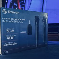 two wireless microphone system( Steren )