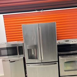 Refrigerator, Microwave, Stove And Dishwasher 