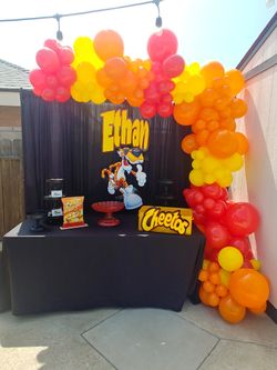 Hot Cheetos Balloon garland