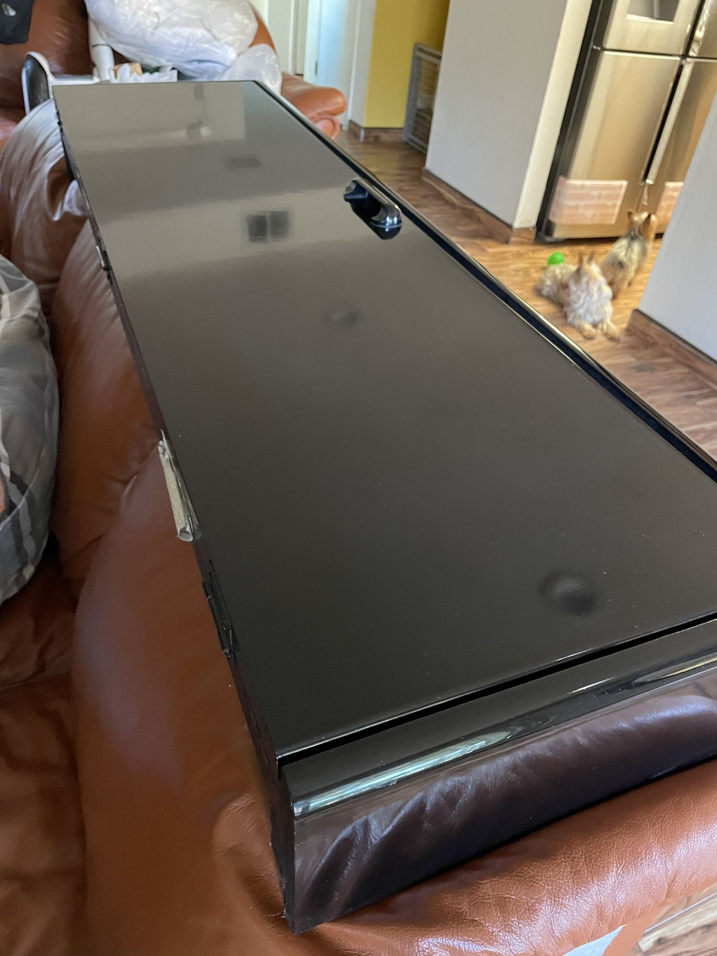 fish tank canopy for 55 gallon aquarium black lacquer paint 48x13 inch