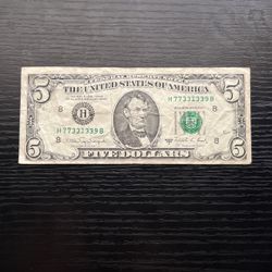 Classic Collectors 1988 Series A 5 dollar bill