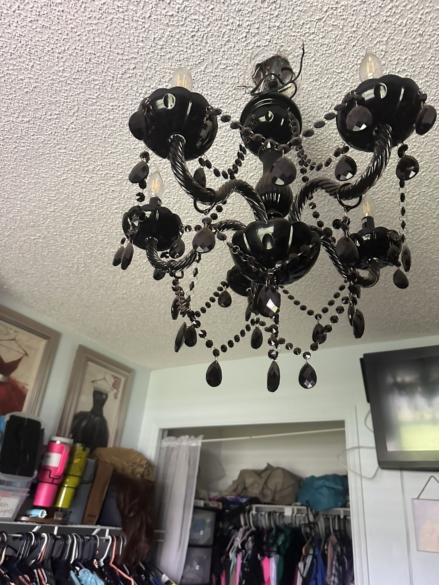 Black Gothic style chandelier