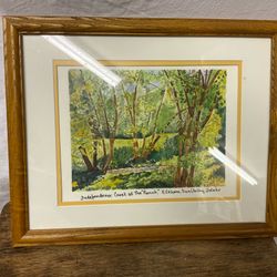 Original water color painting-independence Creek, Sun Valley, Idaho
