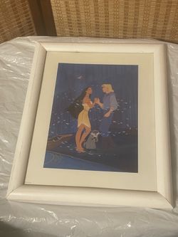 Disney - Pocahontas - Exclusive Commemorative Lithograph Vintage, Framed 11" X 14"