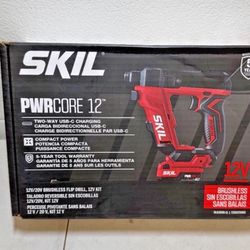 Skil DL6300D-11 Flip Drill Kit Brushless 12V/20V 2.0 Ah USB-C Battery & Charger