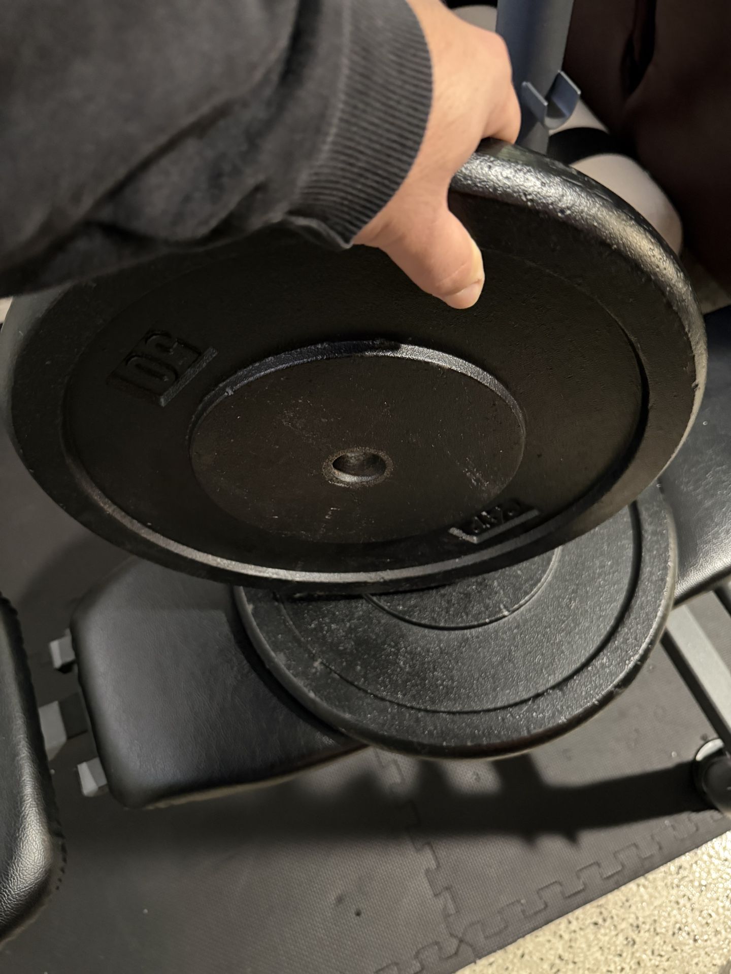 Home Gym 50lbs (22.7kg) Plates / Weights / Exercise / Lift / Gym for ...